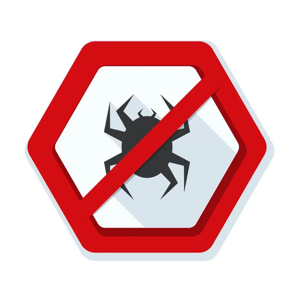 Antivirus teken pictogram — Stockvector