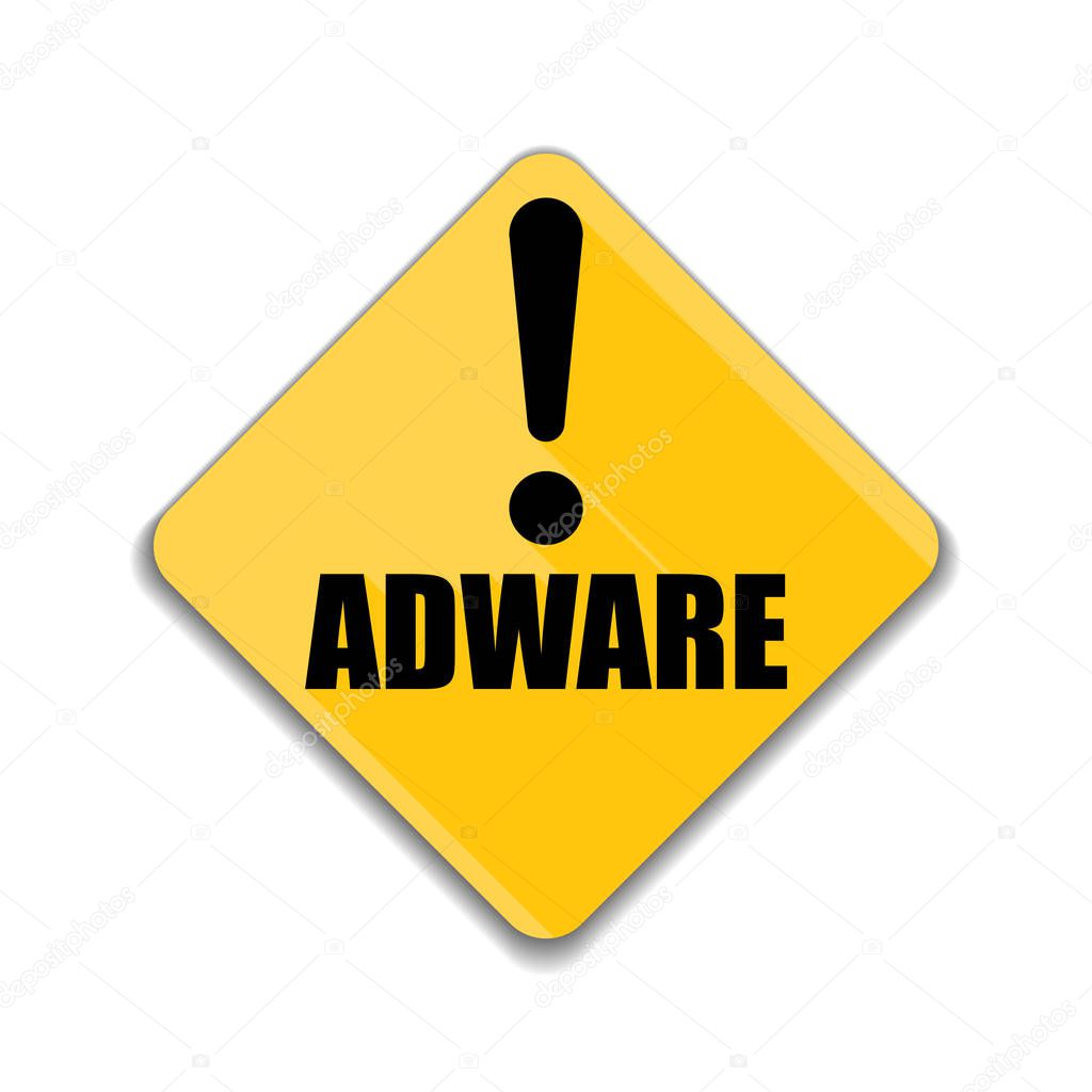 Adware sign icon — Stock Vector © Yuriy_Vlasenko #130040594