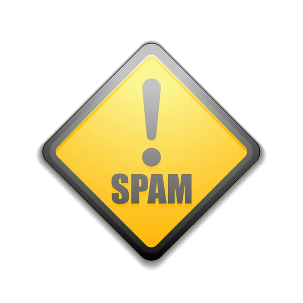 Знак оповещения о спаме — стоковый вектор