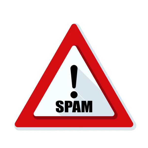 Spam alert sign — Stock Vector