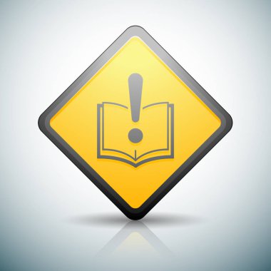 Öğretim el ile uyarı işareti