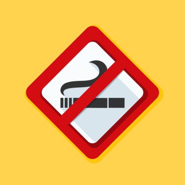 Sigara içme alanı işareti yok