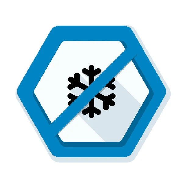 Signo libre de hielo — Vector de stock