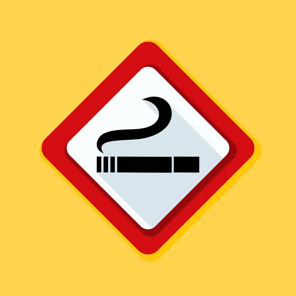 喫煙エリアの標識はなく — ストックベクタ