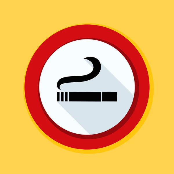 Rökning förbjuden skylt — Stock vektor