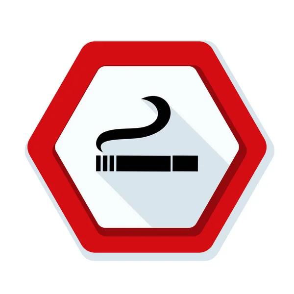 Segno zona non fumatori — Vettoriale Stock