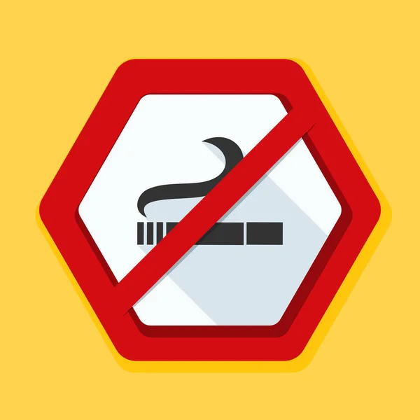 No smoking area sign — Stock Vector