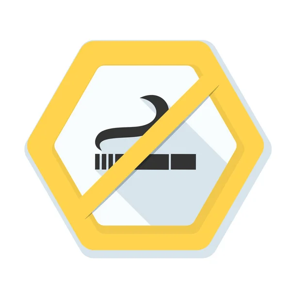 No fumar signo de área — Vector de stock