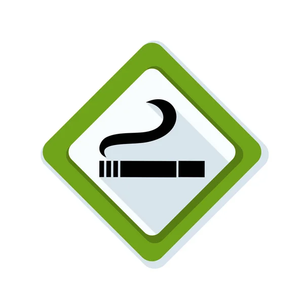 Κάπνισμα υπογράφω περιοχή — Διανυσματικό Αρχείο