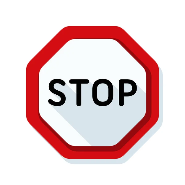 Stop sign wegpictogram — Stockvector