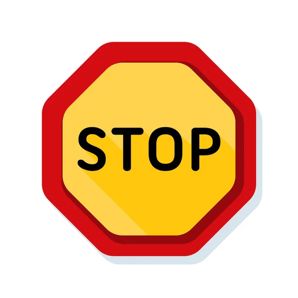 Stop sign wegpictogram — Stockvector
