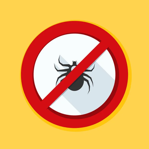 Ticks acarine free sign — Stock Vector