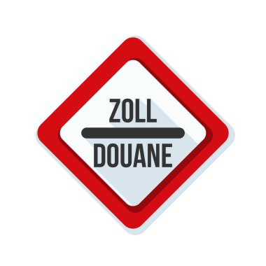 Gümrük işareti (İngilizce olmayan metin - gümrük)