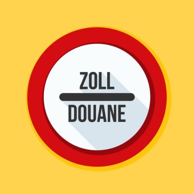 Gümrük işareti (İngilizce olmayan metin - gümrük)