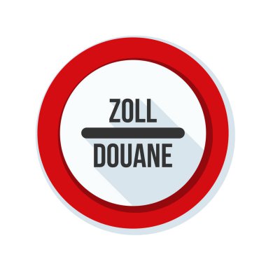 Gümrük işareti (İngilizce olmayan metin - gümrük)