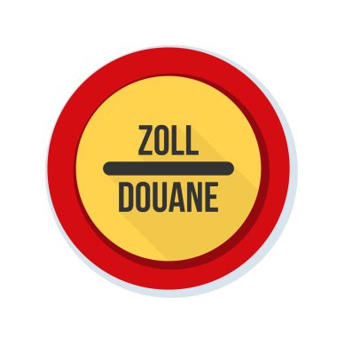 Gümrük işareti (İngilizce olmayan metin - gümrük)