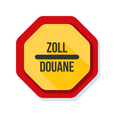 Gümrük işareti (İngilizce olmayan metin - gümrük)