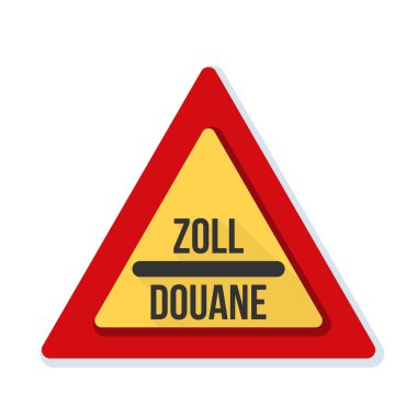 Gümrük işareti (İngilizce olmayan metin - gümrük)