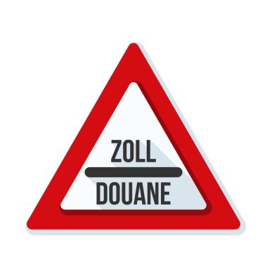 Gümrük işareti (İngilizce olmayan metin - gümrük)