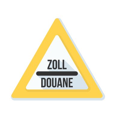 Gümrük işareti (İngilizce olmayan metin - gümrük)