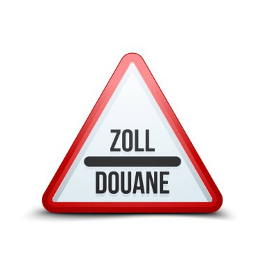 Gümrük işareti (İngilizce olmayan metin - gümrük)