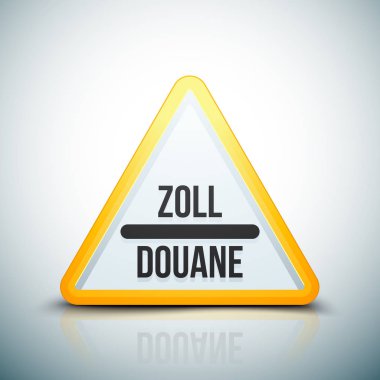 Gümrük işareti (İngilizce olmayan metin - gümrük)