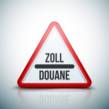 Gümrük işareti (İngilizce olmayan metin - gümrük)