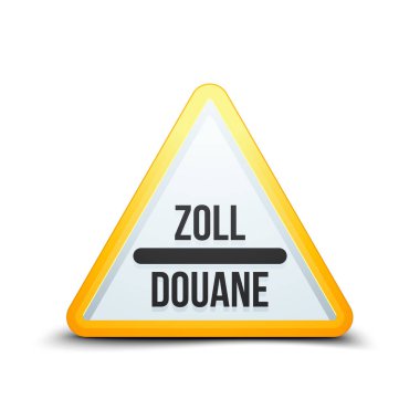 Gümrük işareti (İngilizce olmayan metin - gümrük)