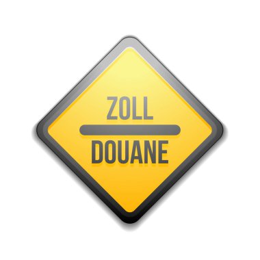 Gümrük işareti (İngilizce olmayan metin - gümrük)