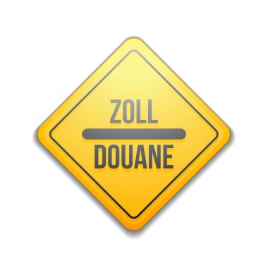 Gümrük işareti (İngilizce olmayan metin - gümrük)