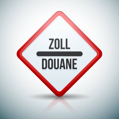 Gümrük işareti (İngilizce olmayan metin - gümrük)