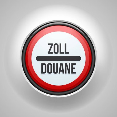 Gümrük işareti (İngilizce olmayan metin - gümrük)