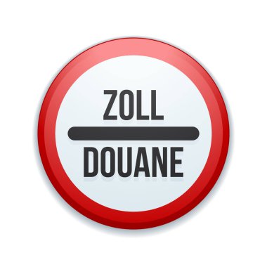 Gümrük işareti (İngilizce olmayan metin - gümrük)