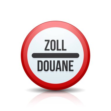 Gümrük işareti (İngilizce olmayan metin - gümrük)