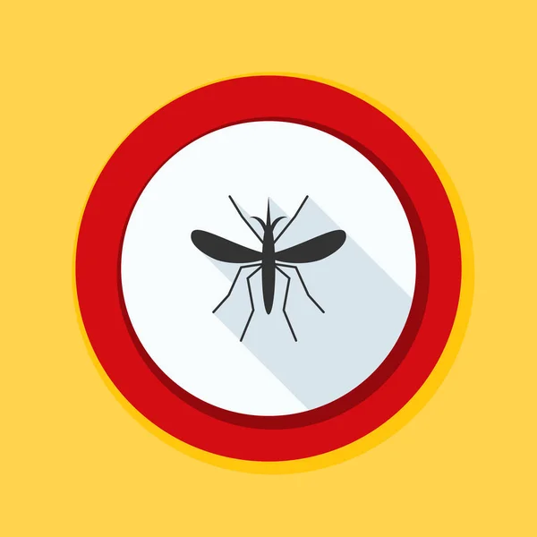 Skylt för mygga — Stock vektor