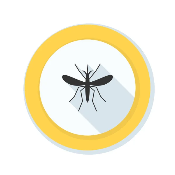 Mosquito danger sign — Stock Vector