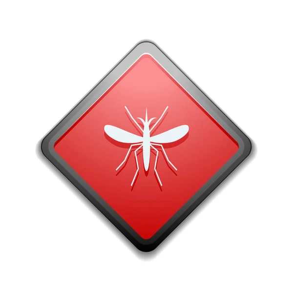 Skylt för mygga — Stock vektor