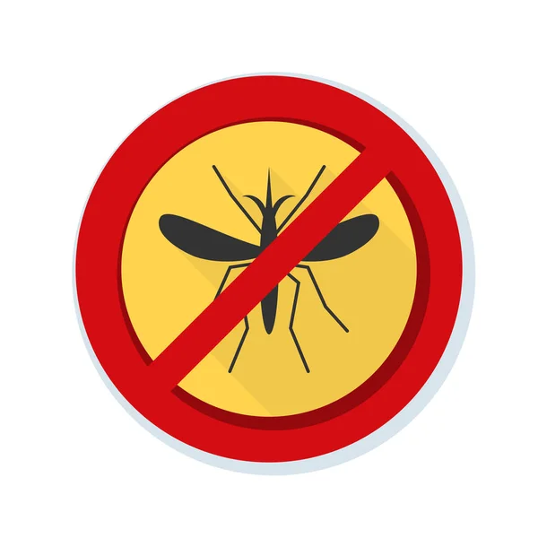 Mosquito-gratis aanmelden — Stockvector