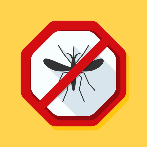 Mosquito sinal gratuito — Vetor de Stock