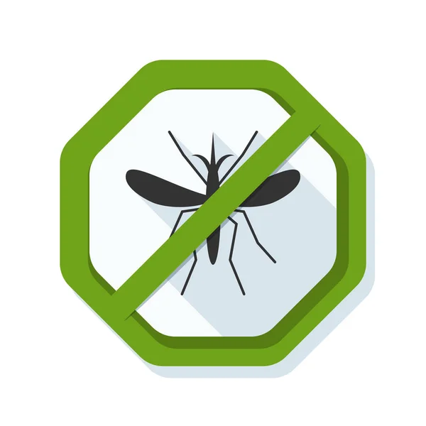Mosquito sinal gratuito — Vetor de Stock