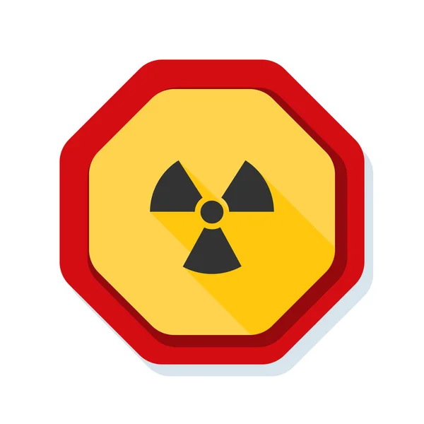 Radyasyon tehlikesi işareti — Stok Vektör