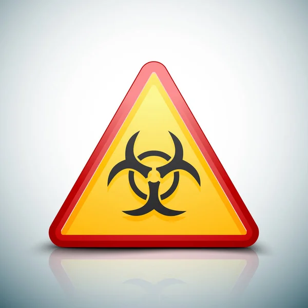 Biohazard zone sign — Stock Vector