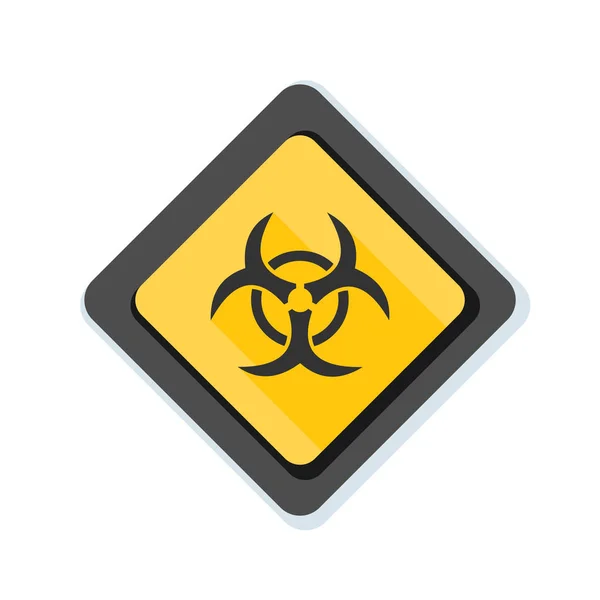 Biohazard zone znamení — Stockový vektor