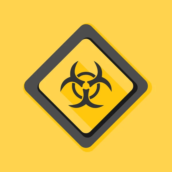 Biohazard zone znamení — Stockový vektor