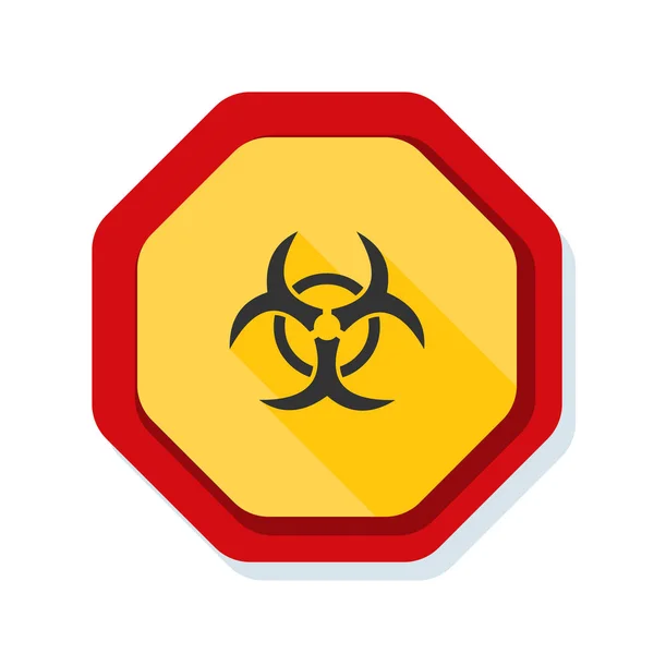 Biohazard zone sign — Stock Vector