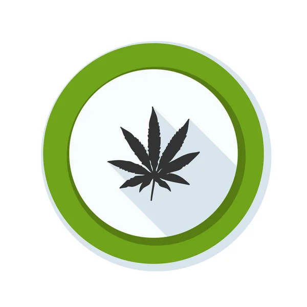 Señal de peligro de cannabis — Vector de stock