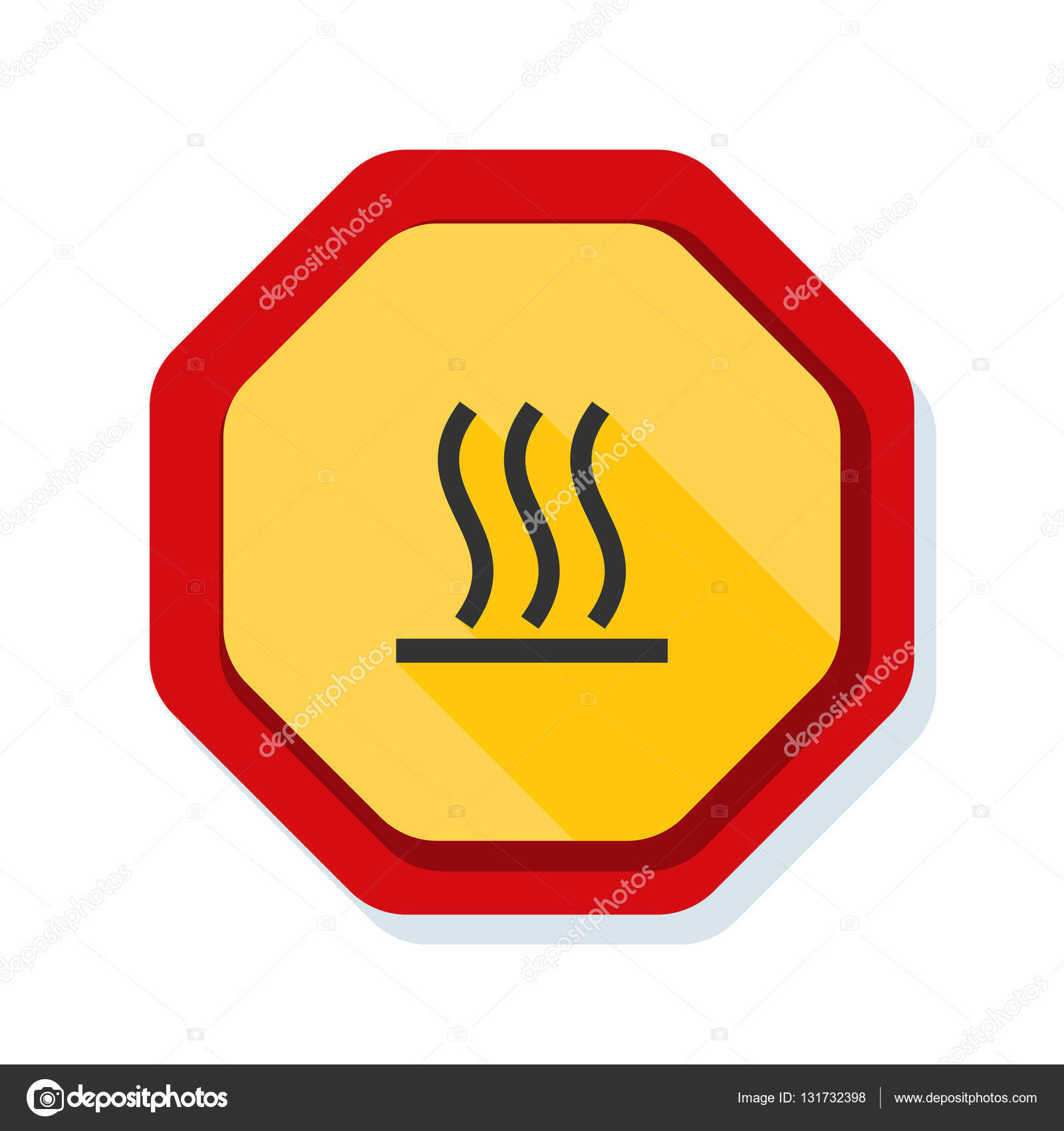Signo de superficie caliente vector, gráfico vectorial © Yuriy_Vlasenko