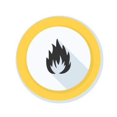 Yanıcı tehlike işareti