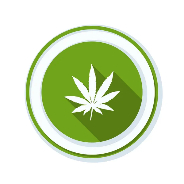 Segno di pericolo di cannabis — Vettoriale Stock