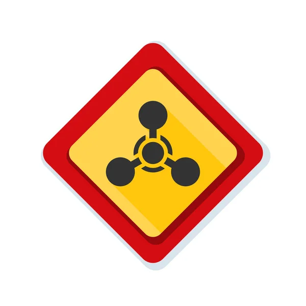 Panneau de danger chimique — Image vectorielle